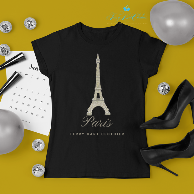 Paris Women's Relaxed Fit T-Shirt  The chillaxed boyfriend style T-shirt for a casual time. Super relaxed fit for the ultimate convenience on hot days. Can be tied into a knot and lets colder days feel that bit hotter. 