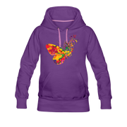 Women’s Premium Butterfly Hoodie - purple