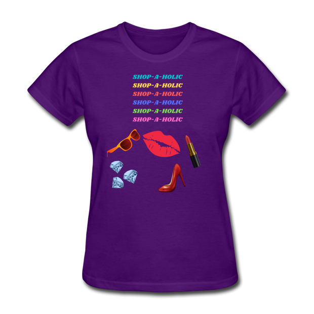 Shop-A-Holic T-Shirt - purple