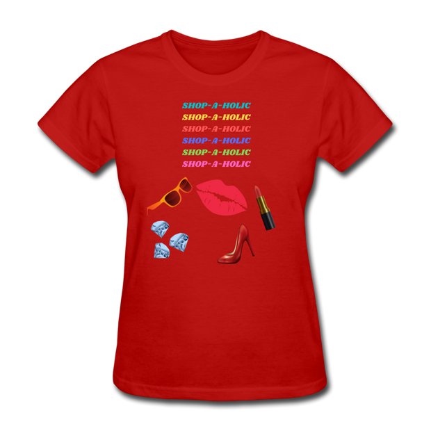 Shop-A-Holic T-Shirt - red