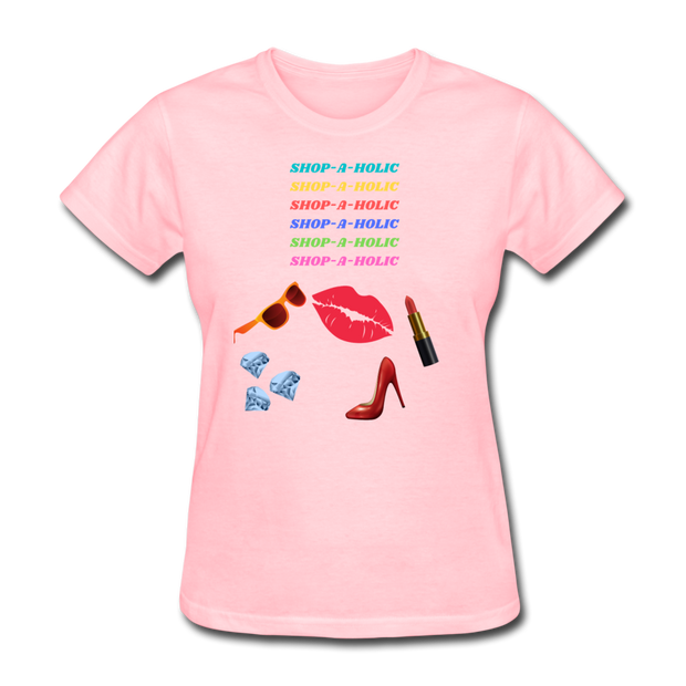 Shop-A-Holic T-Shirt - pink