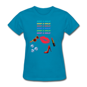 Shop-A-Holic T-Shirt - turquoise