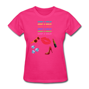 Shop-A-Holic T-Shirt - fuchsia