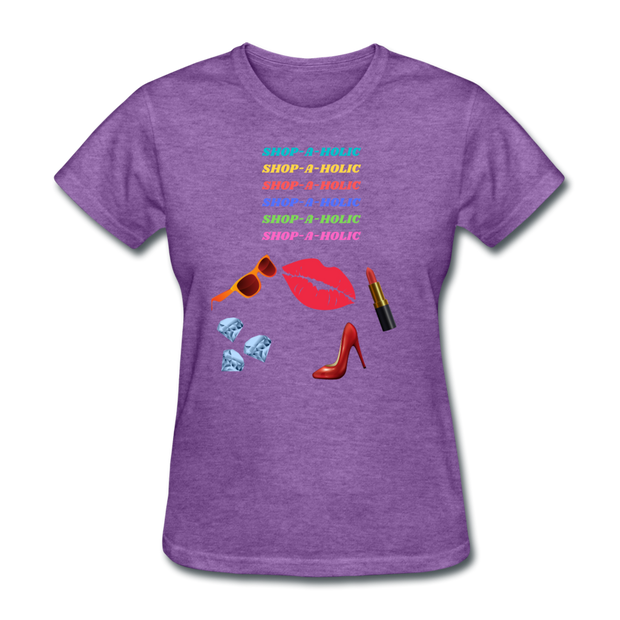 Shop-A-Holic T-Shirt - purple heather