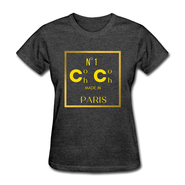 Co Co Paris T-Shirt - heather black