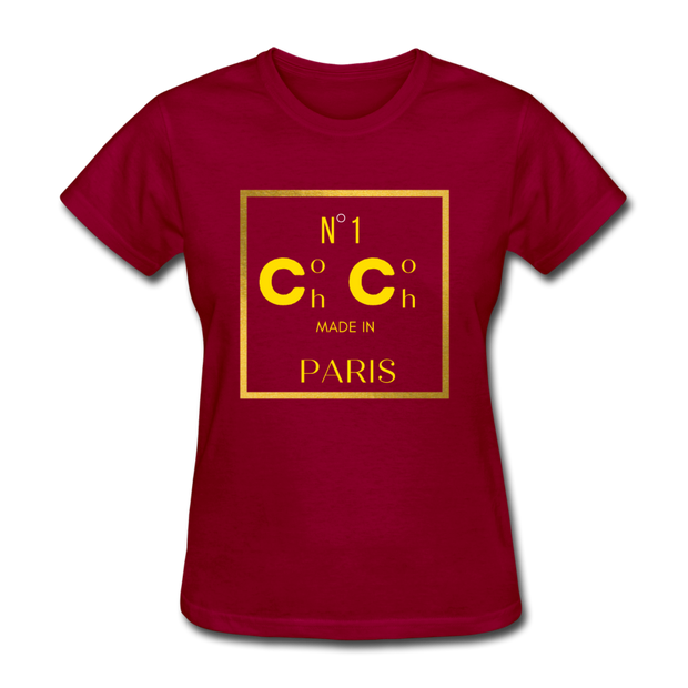 Co Co Paris T-Shirt - dark red