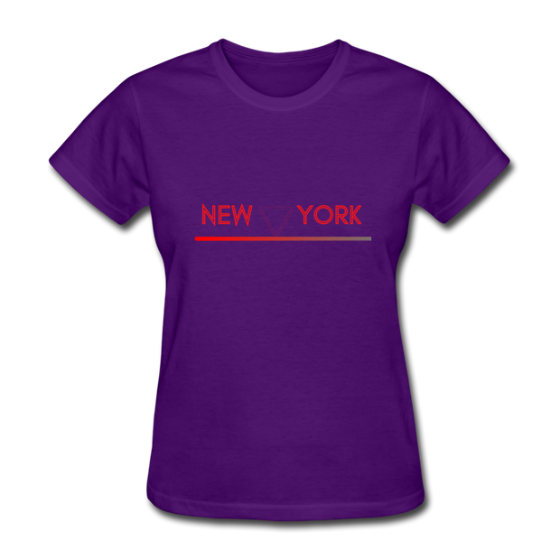 New York T-Shirt - purple