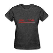 New York T-Shirt - heather black