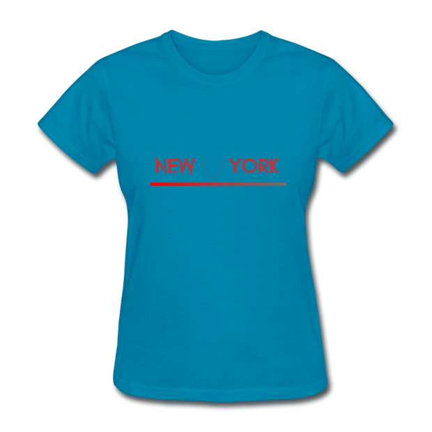 New York T-Shirt - turquoise