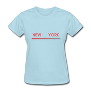 New York T-Shirt - powder blue