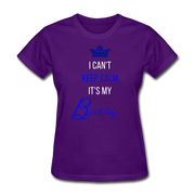 Keep Calm Birthday T-Shirt - purple