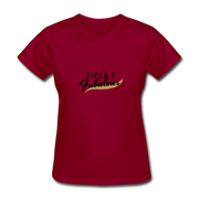 Fifty And Fabulous T-Shirt - dark red