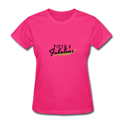Fifty And Fabulous T-Shirt - fuchsia