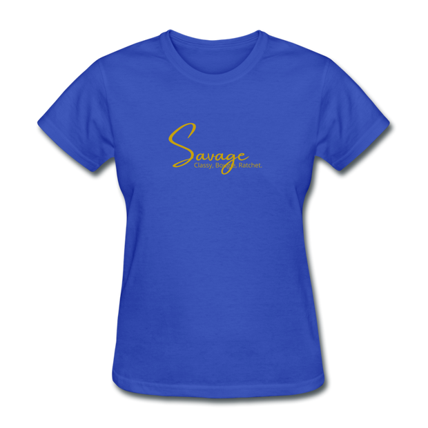 Savage Womens T-Shirt - royal blue