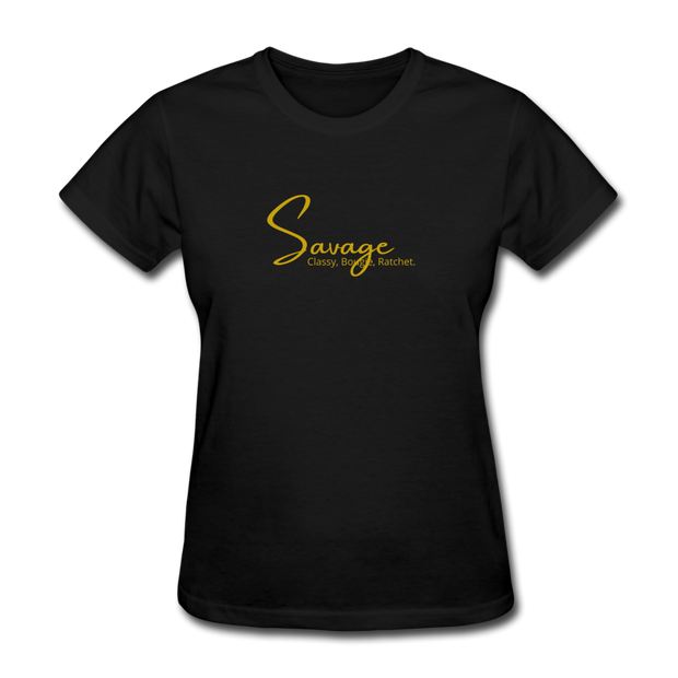 Savage Womens T-Shirt - black