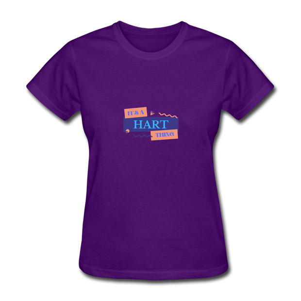 It's A Hart Thing T-Shirt - purple