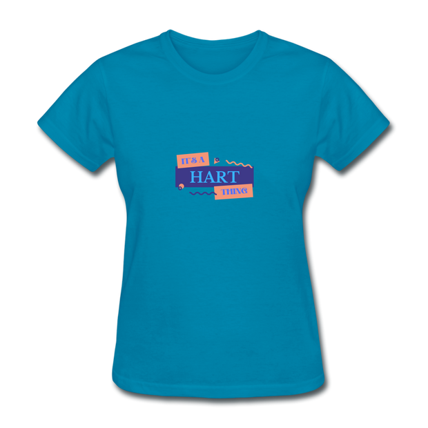 It's A Hart Thing T-Shirt - turquoise