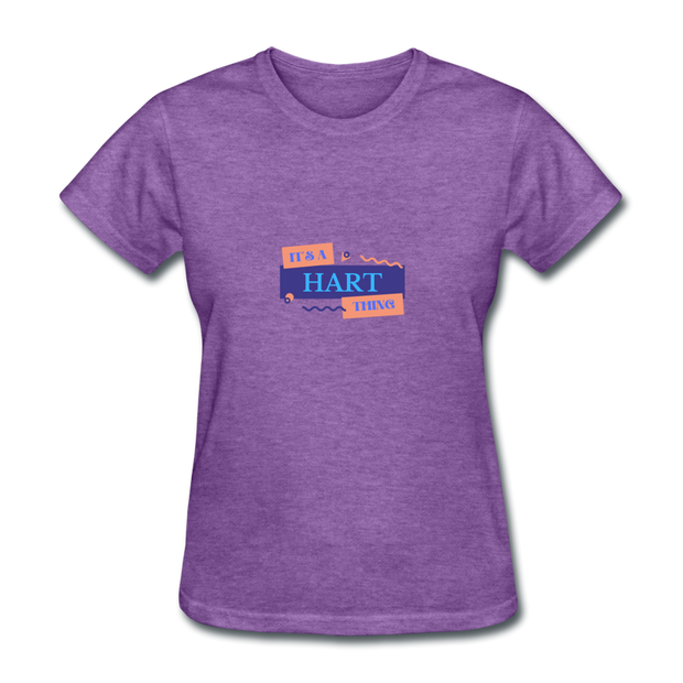 It's A Hart Thing T-Shirt - purple heather