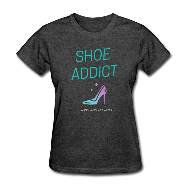 Shoe Addict Women's T-Shirt - heather black