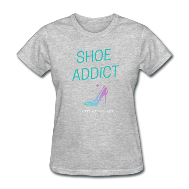 Shoe Addict Women's T-Shirt - heather gray