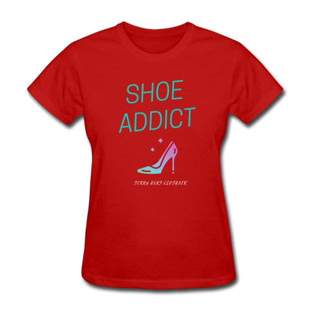 Shoe Addict Women's T-Shirt - red