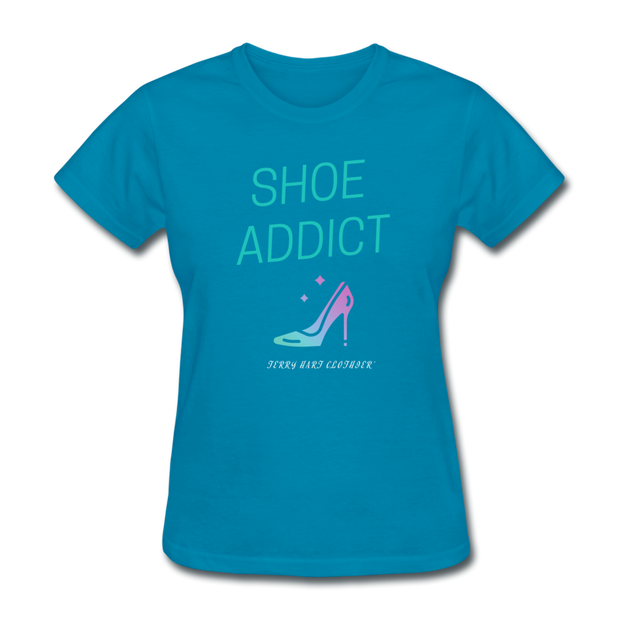Shoe Addict Women's T-Shirt - turquoise
