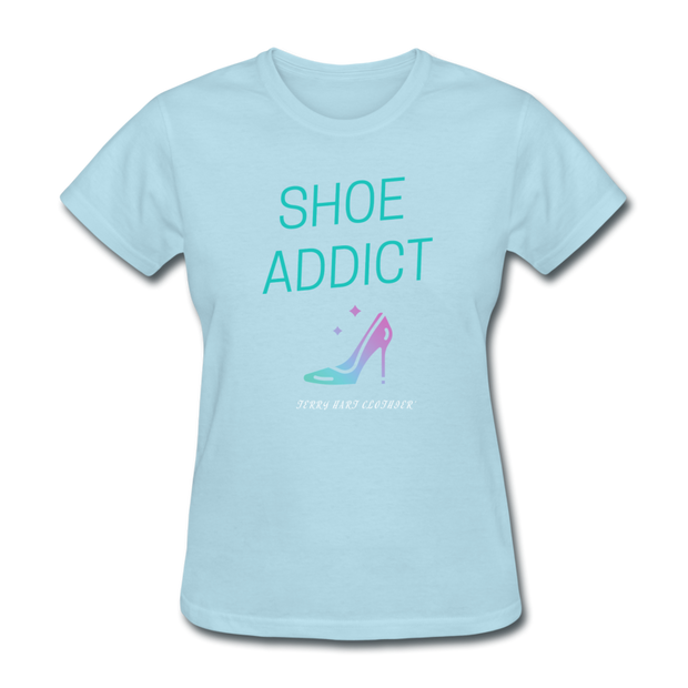 Shoe Addict Women's T-Shirt - powder blue