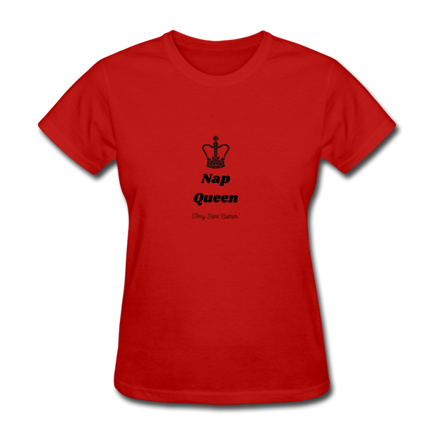 Nap Queen Women's T-Shirt - red