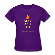 Sexy And Lit Women's T-Shirt - purple