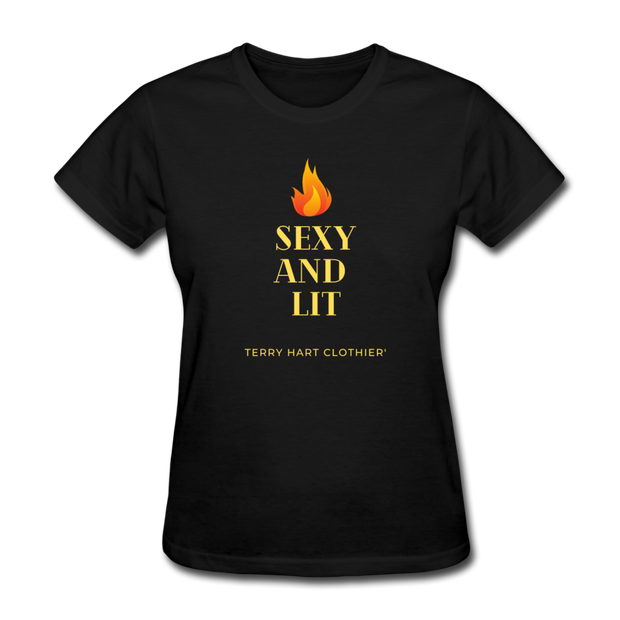 Sexy And Lit Women's T-Shirt - black
