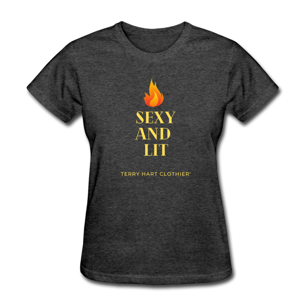 Sexy And Lit Women's T-Shirt - heather black