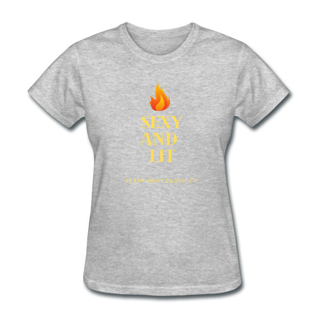 Sexy And Lit Women's T-Shirt - heather gray