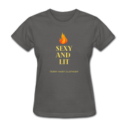 Sexy And Lit Women's T-Shirt - charcoal