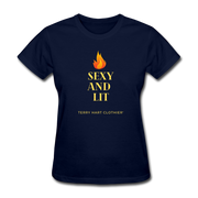 Sexy And Lit Women's T-Shirt - navy