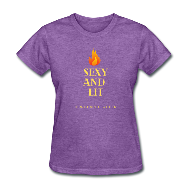 Sexy And Lit Women's T-Shirt - purple heather