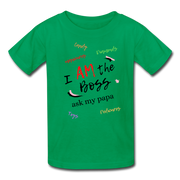 I AM The Boss Kids' T-Shirt - kelly green