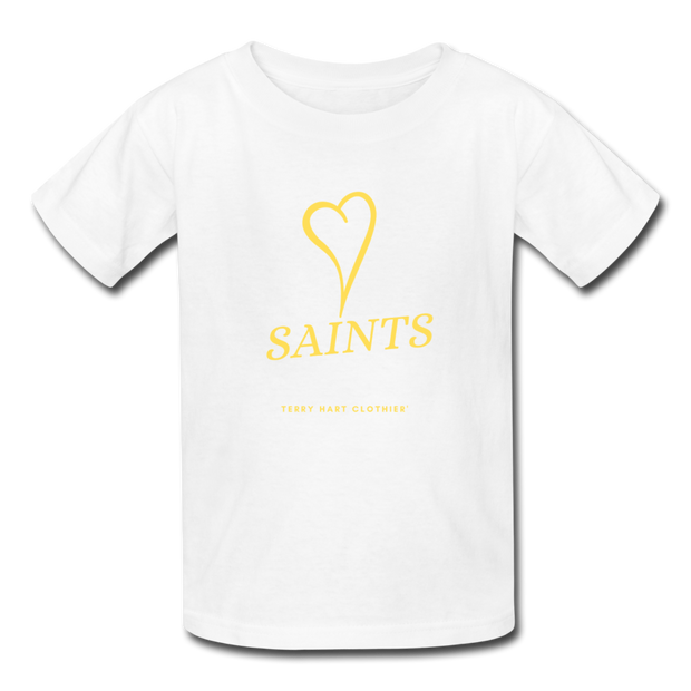 Saints with Heart Kids' T-Shirt - white
