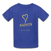 Saints with Heart Kids' T-Shirt - royal blue