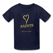 Saints with Heart Kids' T-Shirt - navy