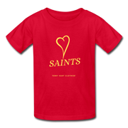 Saints with Heart Kids' T-Shirt - red