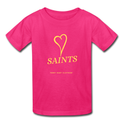 Saints with Heart Kids' T-Shirt - fuchsia