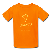 Saints with Heart Kids' T-Shirt - orange