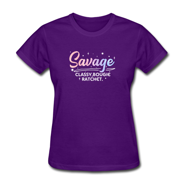 Colorful Savage T-Shirt - purple