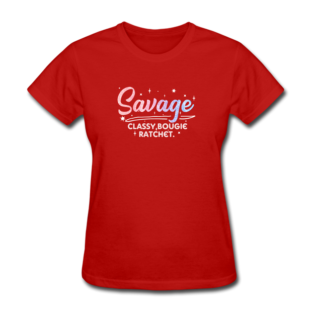 Colorful Savage T-Shirt - red