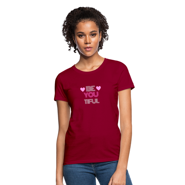 Be-You-Tiful Women's T-Shirt - dark red