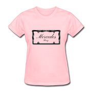 Mercedes Benz Plate Frame Women's T-Shirt - pink