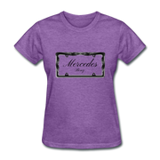 Mercedes Benz Plate Frame Women's T-Shirt - purple heather