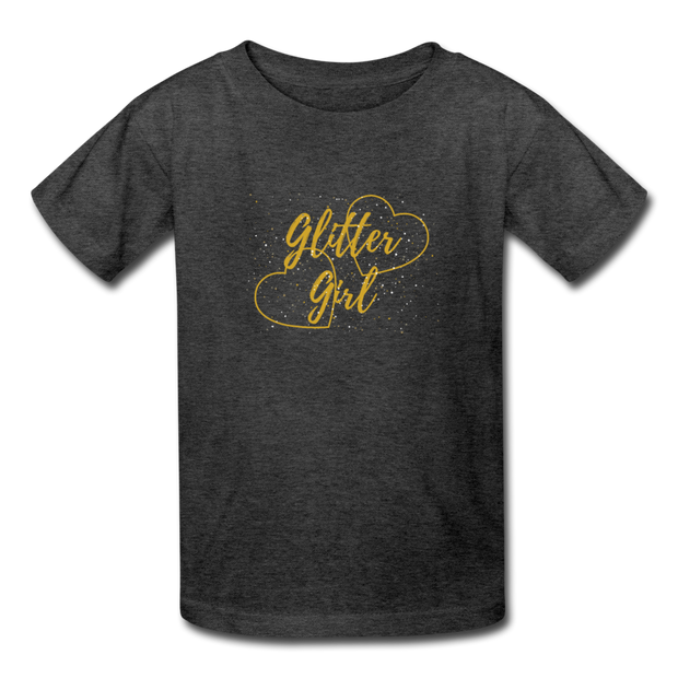 Glitter Girls Kids' T-Shirt - heather black