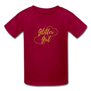 Glitter Girls Kids' T-Shirt - dark red
