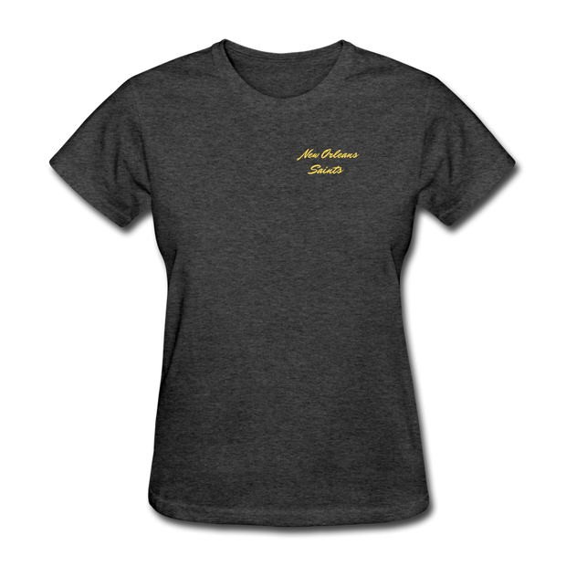 New Orleans Saints Women's T-Shirt - heather black